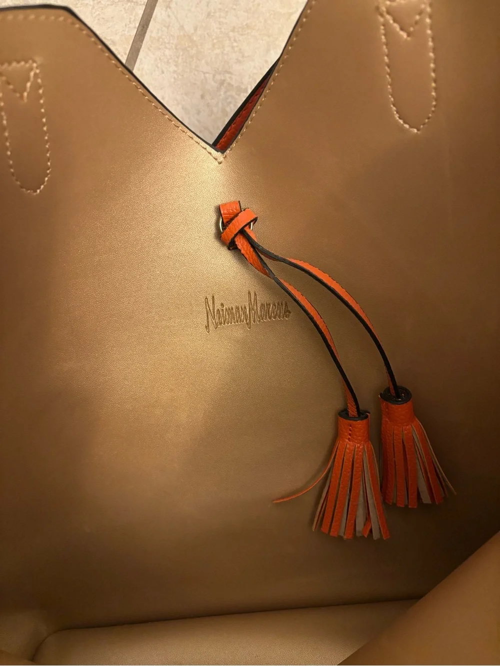 Neiman Marcus bright orange